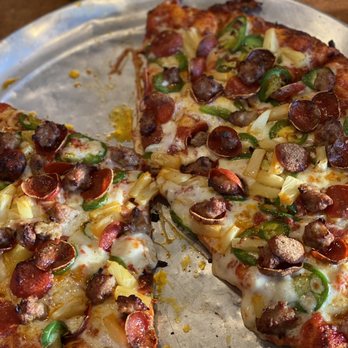 Toppers Pizza Place - Spicy Pepperoni, sausage, pineapple, jalapeños, - Pizza Near Me - Oxnard, California Toppers Pizza Place - Spicy Pepperoni, sausage, pineapple, jalapeños, - Pizza Near Me - Oxnard, California