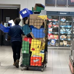 Empty boxes are your best friends at Aldi