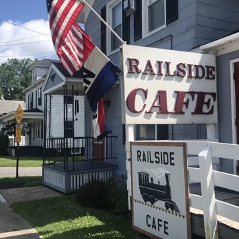 Rail Side Cafe - the front of the building - Breakfast & Brunch Near Me - Johnstown, New York