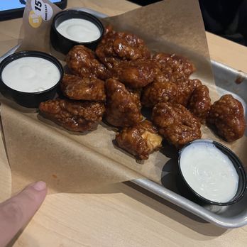 Buffalo Wild Wings - 10 Boneless Wings Honey BBQ with Ranch - Sports Bars Near Me - Florence, Kentucky Buffalo Wild Wings - 10 Boneless Wings Honey BBQ with Ranch - Sports Bars Near Me - Florence, Kentucky