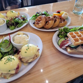Starving Artist Waffles & Espresso - Waffle Bennies, Churro Waffles, Chicken Bacon Waffle Sandwich - Breakfast & Brunch Near Me - Markham, Ontario Starving Artist Waffles & Espresso - Waffle Bennies, Churro Waffles, Chicken Bacon Waffle Sandwich - Breakfast & Brunch Near Me - Markham, Ontario