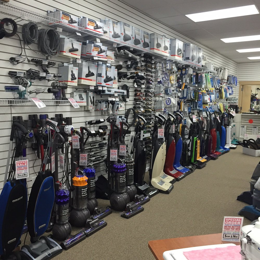 Pocono Sew and Vac - Vacuums along the left wall of the store - Fabric Stores Near Me - Stroudsburg, Pennsylvania Pocono Sew and Vac - Vacuums along the left wall of the store - Fabric Stores Near Me - Stroudsburg, Pennsylvania