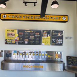 the menu of a fast food restaurant