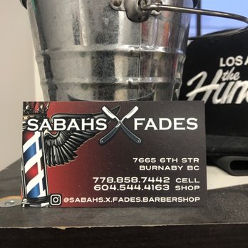 Sabah's X Fades - Card - Barbers Near Me - Burnaby, British Columbia Sabah's X Fades - Card - Barbers Near Me - Burnaby, British Columbia
