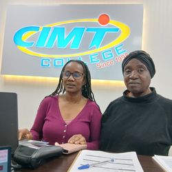 CIMT College- Scarborough Campus - Me and one of my classmate for FSW program