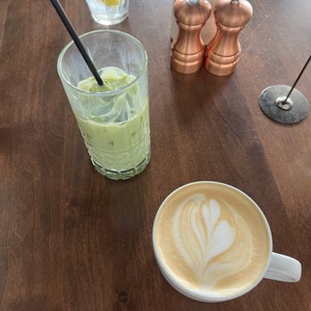 Onefold - Matcha Latte & white mocha latte - Breakfast & Brunch Near Me - Denver, Colorado Onefold - Matcha Latte & white mocha latte - Breakfast & Brunch Near Me - Denver, Colorado