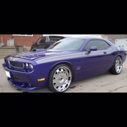 Baseline Collision - Crazy purple challenger custom shaker hood
