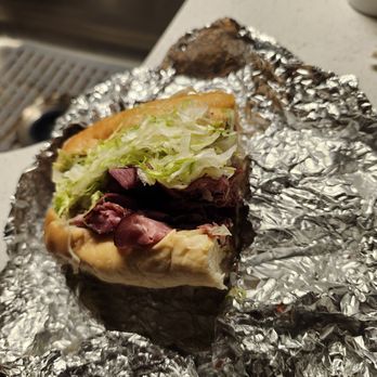 Denaro's Submarine Sandwiches - Is this a pastrami sandwich, the guy cutting the meat was rude - Sandwiches Near Me - Dumont, New Jersey Denaro's Submarine Sandwiches - Is this a pastrami sandwich, the guy cutting the meat was rude - Sandwiches Near Me - Dumont, New Jersey