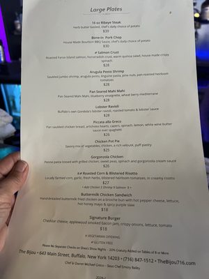 Menu photo 7 The Bijou Buffalo, NY