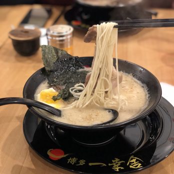 Ikkousha - Toronto - Signature Tonkotsu with extra toppings (egg, seaweed) - Ramen Near Me - Toronto, Ontario