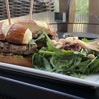 The Wildflower Cafe - Grass fed burger with wildflower salad - Cafes Near Me - Mason, Ohio The Wildflower Cafe - Grass fed burger with wildflower salad - Cafes Near Me - Mason, Ohio