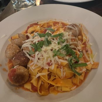 Cafe Giotto - Pappardelle with Veal meatballs. - Cafes Near Me - Montclair, New Jersey