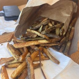 Burnt fries. Waste of money.