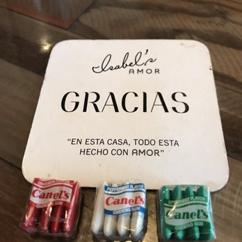 Isabel's Amor - Chiclets that come with your check. Great finish! - Mexican Near Me - Gilbert, Arizona Isabel's Amor - Chiclets that come with your check. Great finish! - Mexican Near Me - Gilbert, Arizona