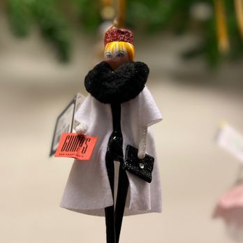 Gump's - Italian fashion model Xmas ornament - Jewelry Near Me - San Francisco, California Gump's - Italian fashion model Xmas ornament - Jewelry Near Me - San Francisco, California
