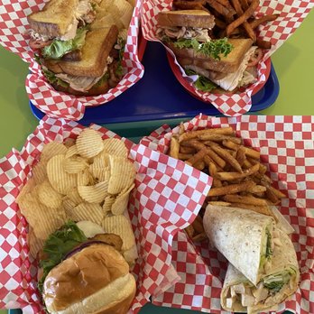 Mac-A-Doodles Ice Cream - Bom bom burger with chips , Micheal's wrap with fries, BLT sandwiches with sweet potato fries and chips. - Ice Cream & Frozen Yogurt Near Me - Stamford, New York Mac-A-Doodles Ice Cream - Bom bom burger with chips , Micheal's wrap with fries, BLT sandwiches with sweet potato fries and chips. - Ice Cream & Frozen Yogurt Near Me - Stamford, New York