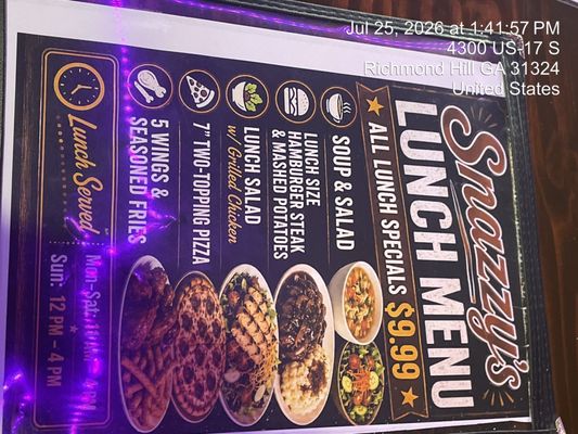 Menu photo 2 Snazzy's Hot Wings Richmond Hill, GA