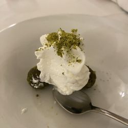 Osteria Tranquilla - Bon bons with whipped cream