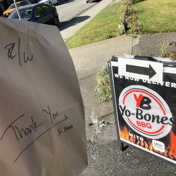 Yo-Bones BBQ - Thank you bag and sandwich board~ - Barbeque Near Me - Vancouver, British Columbia Yo-Bones BBQ - Thank you bag and sandwich board~ - Barbeque Near Me - Vancouver, British Columbia