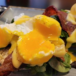Poached too long. Otherwise, good. Poached too long. Otherwise, good.