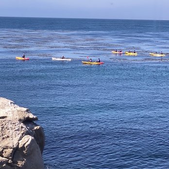 El Torito - Kayakers paddling past our window view from El Toritos. - Mexican Near Me - Monterey, California