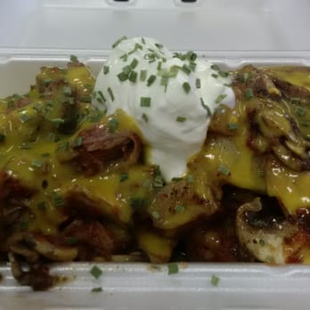 Philly Cheese Jakes - Loaded baked potato. Oh yes, it is that great. - Sandwiches Near Me - Sarnia, Ontario