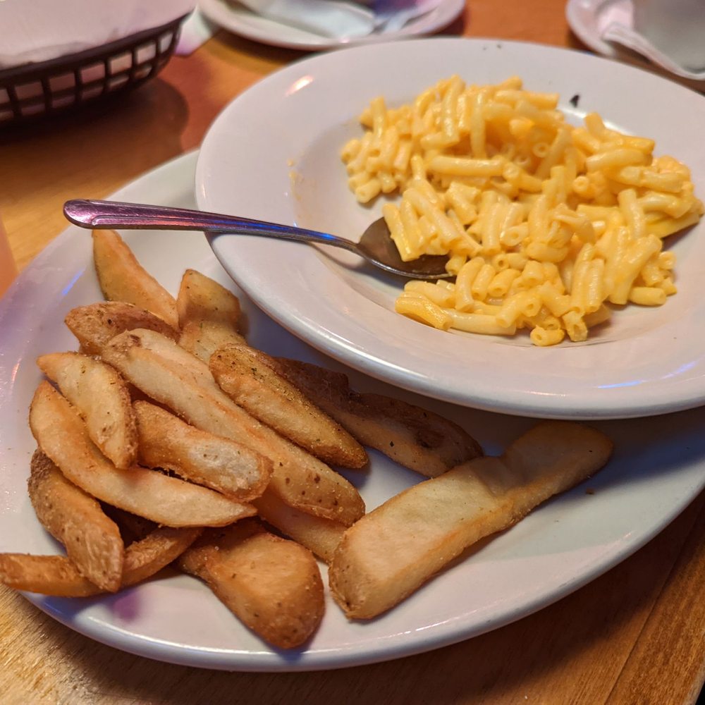 Texas Roadhouse - Kids menu: Mac and Cheese with a side of fries - Steakhouses Near Me - Methuen, Massachusetts Texas Roadhouse - Kids menu: Mac and Cheese with a side of fries - Steakhouses Near Me - Methuen, Massachusetts
