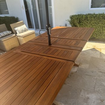 My Teak Pro - My out door dinner table - Refinishing Services Near Me - Laguna niguel, California My Teak Pro - My out door dinner table - Refinishing Services Near Me - Laguna niguel, California