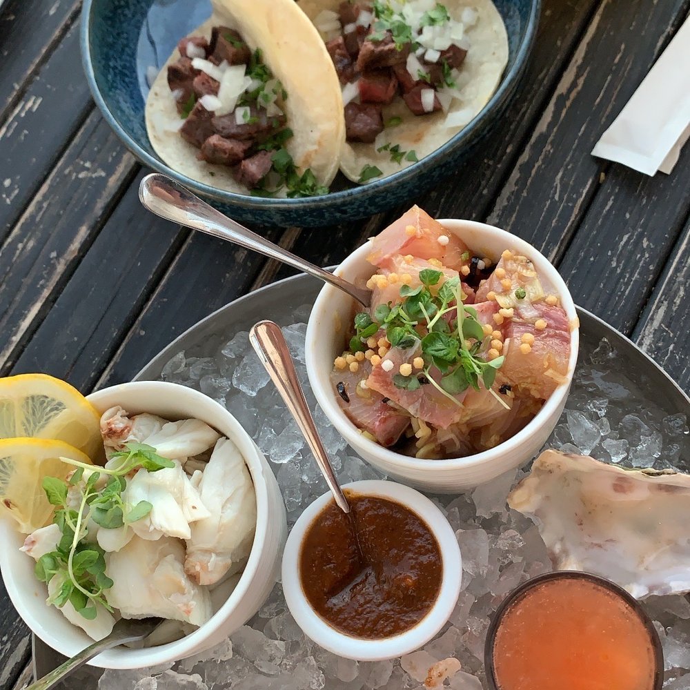 SKY Waikiki - Wagyu tacos, crab cocktail, hamachi poke & champagne oysters - Seafood Near Me - Honolulu, Hawaii SKY Waikiki - Wagyu tacos, crab cocktail, hamachi poke & champagne oysters - Seafood Near Me - Honolulu, Hawaii