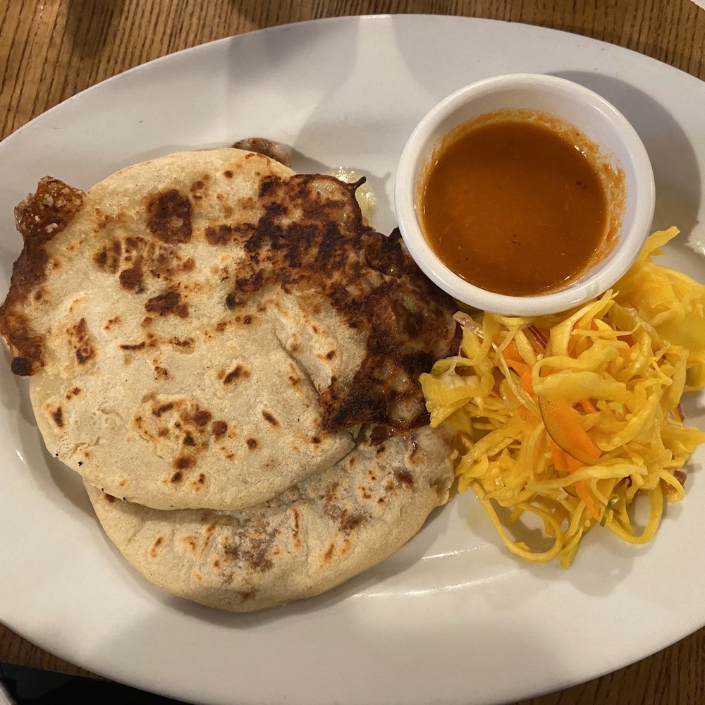 El Rinconcito II - Pupusa de Frijol y Queso. Pupusa de Frijol, Queso y Loroco. - Latin American Near Me - Washington, DC, District of Columbia