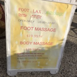 Oasis Acupuncture Spa - Open daily 10:00 - 10:00 Foot massage $20/hr Body massage $40/hr