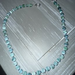 The necklace I made at the beads stringing class The necklace I made at the beads stringing class