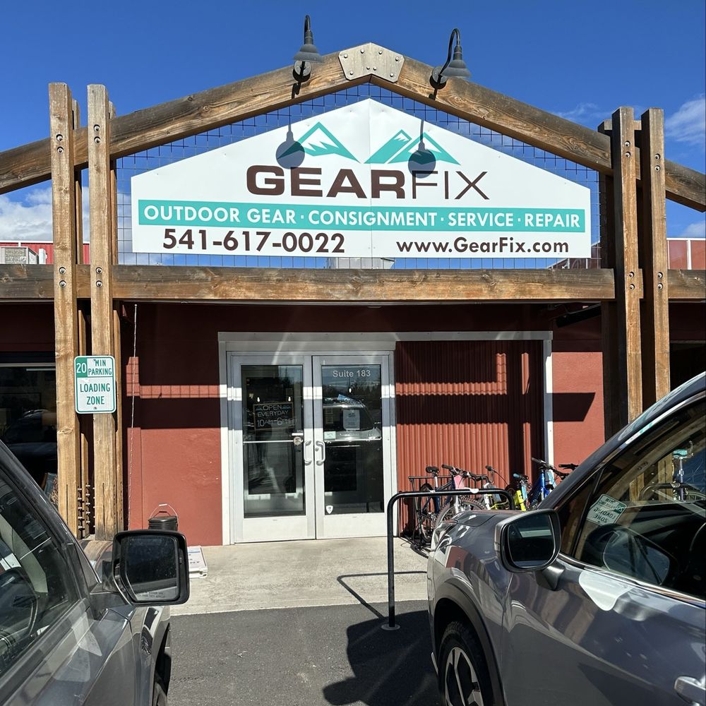 Gear Fix - Parking lot entrance - Outdoor Gear Near Me - Bend, Oregon Gear Fix - Parking lot entrance - Outdoor Gear Near Me - Bend, Oregon