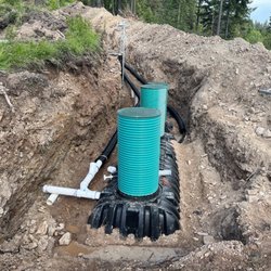 Coeur d'Alene - Mid way, our septic and dosing tanks