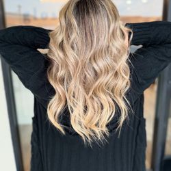 Industrial Glam - Full highlight + rootsmudge/shadow root by Madi