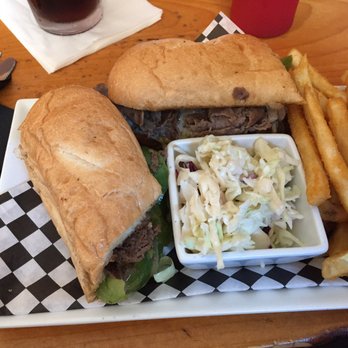 Crabby's Bar & Grill - Philly and fries with coleslaw - Seafood Near Me - Winchester Bay, Oregon Crabby's Bar & Grill - Philly and fries with coleslaw - Seafood Near Me - Winchester Bay, Oregon