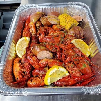 Jai's Crawfish & Snowballs - a container of cooked crawfish and potatoes - Food Trucks Near Me - Long Beach, Mississippi Jai's Crawfish & Snowballs - a container of cooked crawfish and potatoes - Food Trucks Near Me - Long Beach, Mississippi