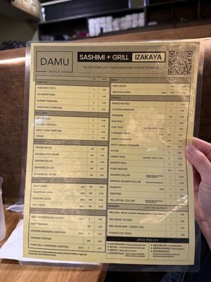 Menu photo 1 Sushi Damu Tustin, CA