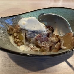 Island Soul - Berry crumble with ice cream - I was excited to try it and forgot to take a picture first!