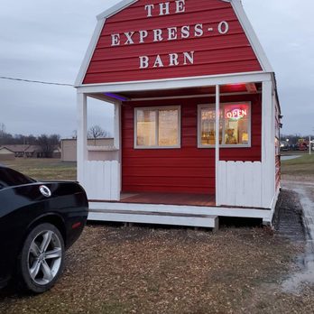 The Express-O Barn - Outside of building - Coffee & Tea Near Me - Spiro, Oklahoma The Express-O Barn - Outside of building - Coffee & Tea Near Me - Spiro, Oklahoma