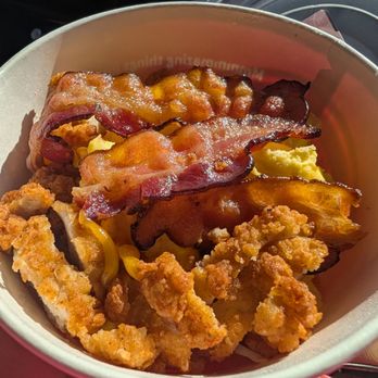 Chick-fil-A - Scramble bowl with bacon added - Fast Food Near Me - Lake Mary, Florida Chick-fil-A - Scramble bowl with bacon added - Fast Food Near Me - Lake Mary, Florida