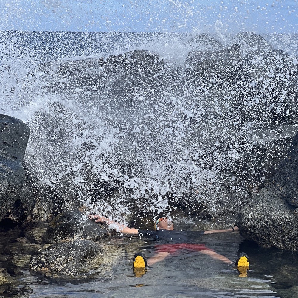 Kaiwi Shoreline Trail - Ahhh. The moment those big waves crashed on the huge boulders. - Hiking Near Me Kaiwi Shoreline Trail - Ahhh. The moment those big waves crashed on the huge boulders. - Hiking Near Me