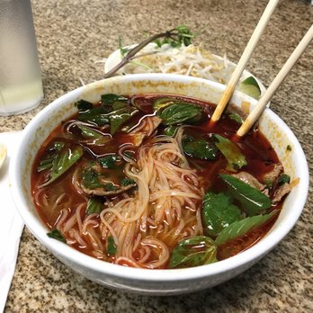Pho Crystal - Round Steak Spicy Rice noodle- delicious - Vietnamese Near Me - Fairview, Texas
