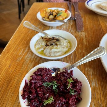 Saba - Beets, babaganoush, carrots - Mediterranean Near Me - New Orleans, Louisiana Saba - Beets, babaganoush, carrots - Mediterranean Near Me - New Orleans, Louisiana