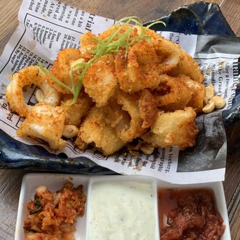 Barn Joo 35 - Calamari & Nuts (~$7). - Korean Near Me - New York, New York Barn Joo 35 - Calamari & Nuts (~$7). - Korean Near Me - New York, New York