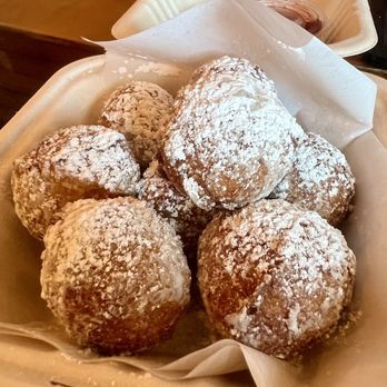 Farmhouse Cafe - French Beignets with Strawberry Sauce ($12). - Breakfast & Brunch Near Me - Honolulu, Hawaii