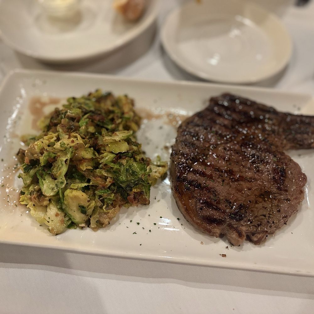 Sullivan's Steakhouse - Delmonico steak and Brussels sprouts lunch - Steakhouses Near Me - Naperville, Illinois Sullivan's Steakhouse - Delmonico steak and Brussels sprouts lunch - Steakhouses Near Me - Naperville, Illinois