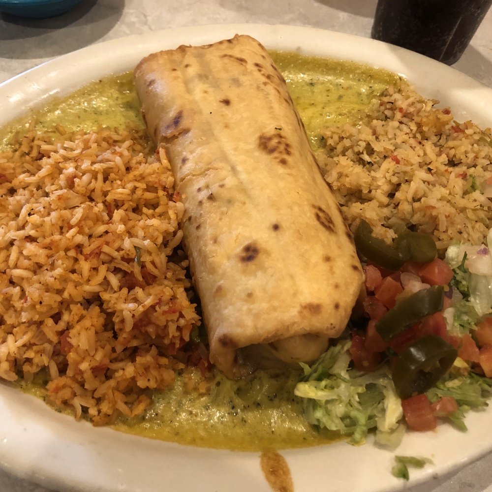 Chuy's - Chuychanga with all rice, no beans and boom boom sauce. - Tex-Mex Near Me - Westminster, Colorado Chuy's - Chuychanga with all rice, no beans and boom boom sauce. - Tex-Mex Near Me - Westminster, Colorado
