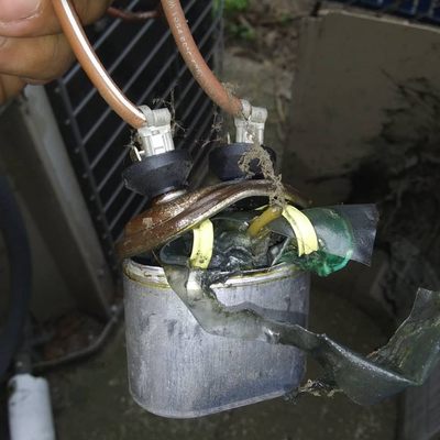 Capacitor Replacement - Condensing unit capacitors are a pretty common failure in Texas summers. We stock high quality replacements with a 5 Year Warranty!