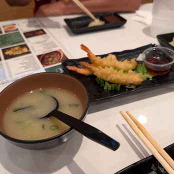 Smile Shota - Miso soup and shrimp tempura - Sushi Bars Near Me - Las Vegas, Nevada Smile Shota - Miso soup and shrimp tempura - Sushi Bars Near Me - Las Vegas, Nevada